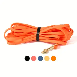 Waterproof, wear-resistant, and easy-to-clean dog leash, it's a great tool for training your dog's recall memory.The product comes in various lengths: 5ft, 10ft, 20ft, and 30ft, allowing your beloved dog to play outdoors and come back easily.