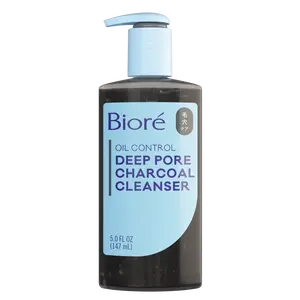 Bioré Skincare Deep Pore Oil Control Charcoal Cleanser, Facial Wash for Dirt and Makeup Removal From Oily Skin, 6.77 Ounce Springtok