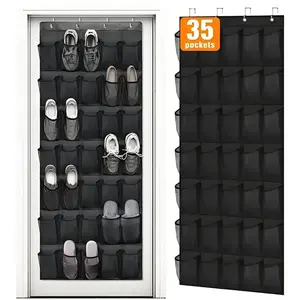 Door Hanging Storage Bag, Multi-Layer Shoe Rack, Non-Woven Fabric Closet Organizer, Space Saving Home Storage Solution, Fabric Storage Units, Hangable