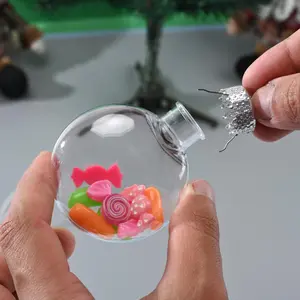 60/80/100mm Oval Clear Plastic Flat Disk Ball Ornaments Diy Paintable Empty Clear Disc Globes Indoor Outdoor Xmas Tree Decor