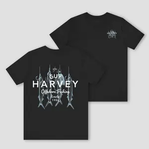 Guy Harvey Offshore Fishing T-Shirt, Vintage Rig Masters Fish Graphic Design, Soft Breathable Cotton Fabric, Unisex Fit for Men Women Youth, Gift for Fishing Lovers Anglers