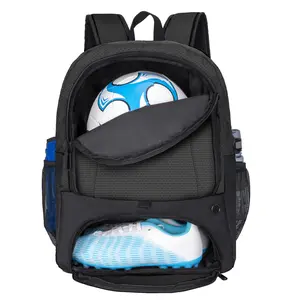 Soccer Ball Bag-Backpack for Basketball,Volleyball with Cleat Shoes and Ball Compartment and inside Laptop Sleeve for Travel,Gym,Hiking,Sports Team Football