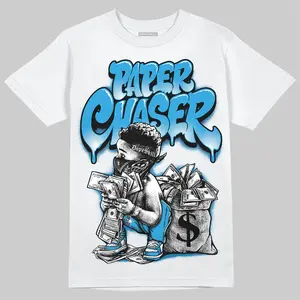 DopeSkill Graphic Tees Military Blue 4s Streetwear Unisex Cool T-Shirt Sneaker Colour Matching Paper Chaser Boy Graphic