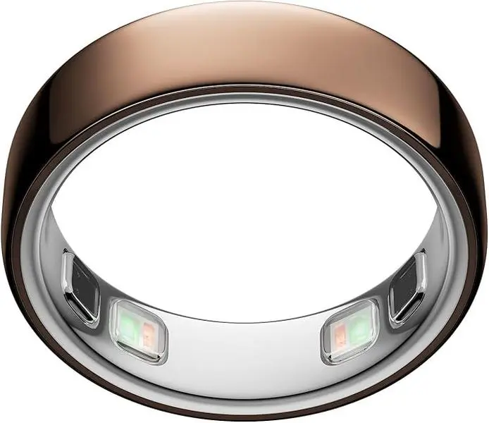 Oura Ring 5 - Deep Rose - Size 8 - World’s Smallest Smart Ring - Sleep, Activity, Women’s Health, AI Advisor, 1 Week of Battery Life, Size Before You Buy, Android & iOS Compatible