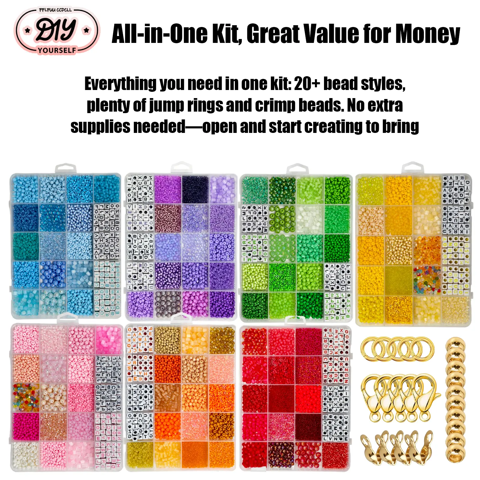 3060-Piece Mixed Color Acrylic Alphabet Beads Set — Macaron Rainbow Square Letter Beads with Full Tools, DIY Name Bracelet Necklace Keychain Craft Bedazzling Kit, Perfect for Christmas, Halloween, Birthday & Holiday Handmade Accessories