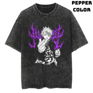 Gojo Hollow Purple Vintage T-Shirt, Jujutsu Kaisen Shirt, Anime Clothing, Cotton Graphic Tee, Unisex Manga Anime T-Shirt, Tredy Gift T-Shirt Top Streetwear Menswear Womenswear