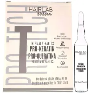 Salerm Pro-Keratin Pro-Queratina Thermal Kera-Plus with Repairing Keratin, 0.44 Ounce (4 Ampoules) Haircare Comfort Conditioner Shampoo Cleanser Cleansing