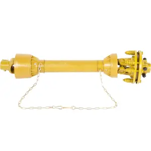 VEVOR PTO Shaft, 1-3/8\" PTO Drive Shaft, 6 Spline Both Ends PTO Driveline Shaft, Series 4 Tractor PTO Shaft, 31.5\"-41\" Brush Hog PTO Shaft, Yellow PTO Shaft with Slip Clutch for Bush Hog/Finish Mow