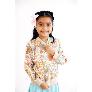 Retro Unicorns Satin Jacket