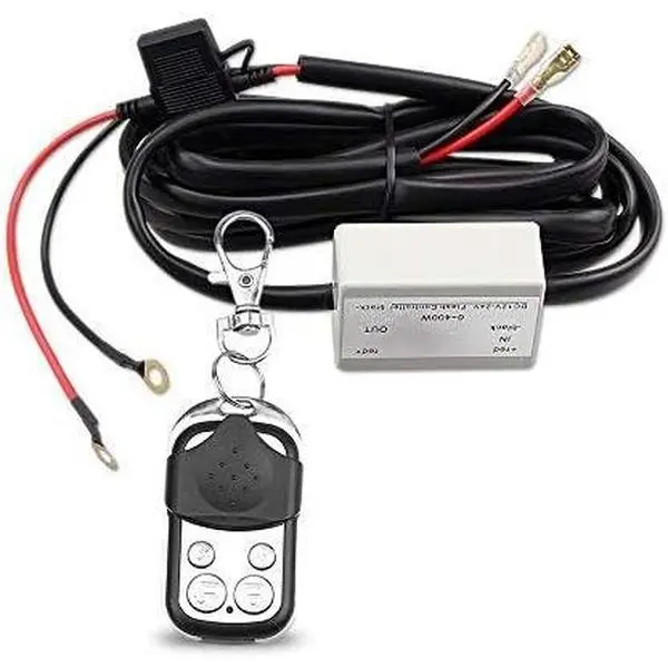 Heavy Duty LED Light Bar 400Watts Load Wiring Harness Wireless Strobe Wiring Kit ON-OFF-Strobe RF Remote Control Switch for 12V Car Truck Work Light Driving Light