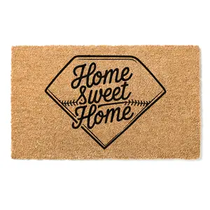 Baseball Welcome Mat , Home Sweet Home Doormat , Funny Sports Mat , New Home Gift , Family Entry Mat , Baseball Themed Doormat , Cute Sports Welcome Mat , Home Sweet Home Mat , Housewarming Gift, Baseball Door Mat , Sports Family Gift , Welcome Doormat