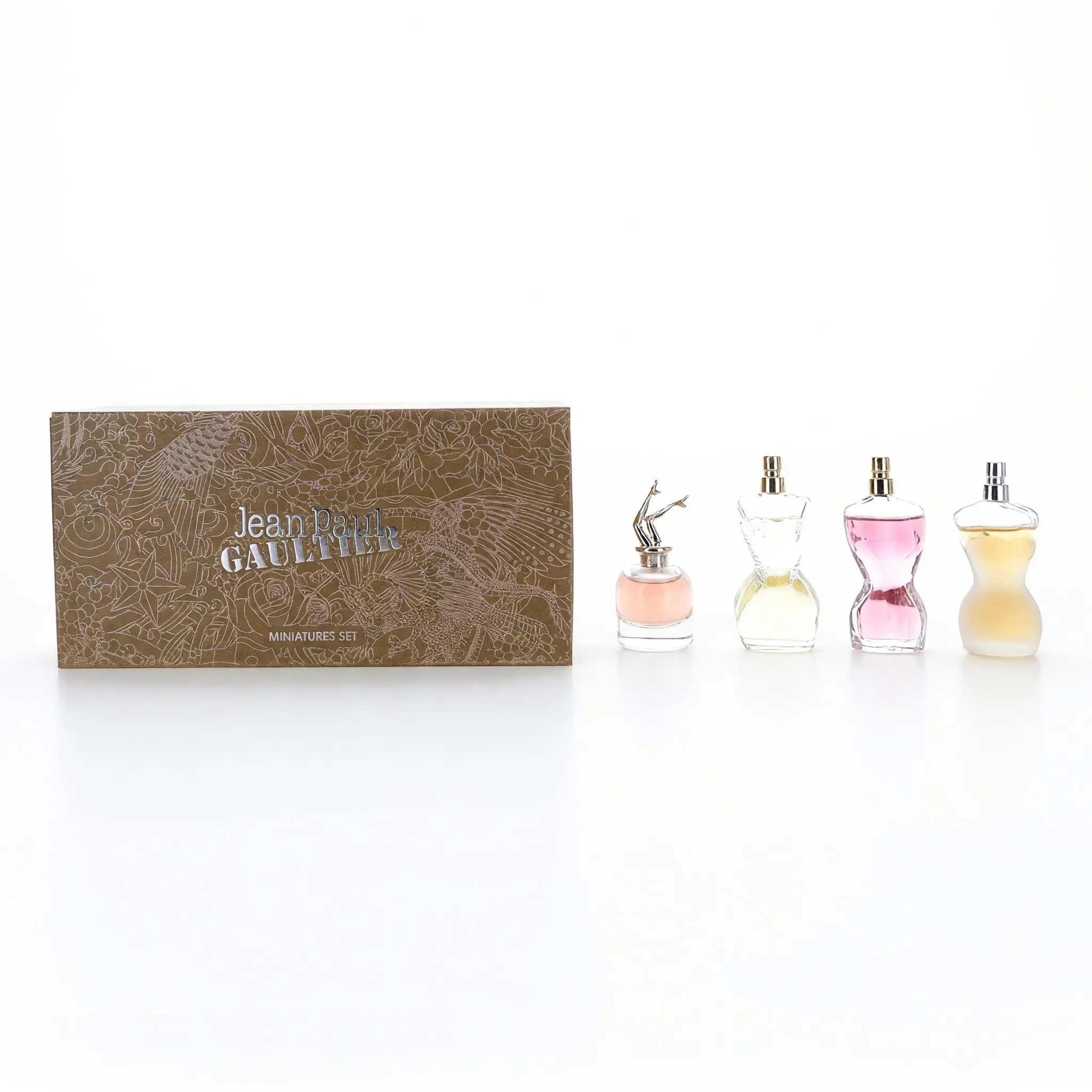 Women's Jean Paul Gaultier by JPG 4-Piece Mini Fragrance Set - Divine, Scandal & Multiple Assorted Scents Variety Pack, Fragrance Sets