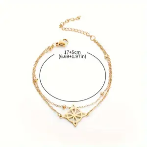 [Lucky Witch Knot] Double-layer Stainless Steel Irish Knot Witch Bracelet|   Adjustable Men And Women Fashion Lucky