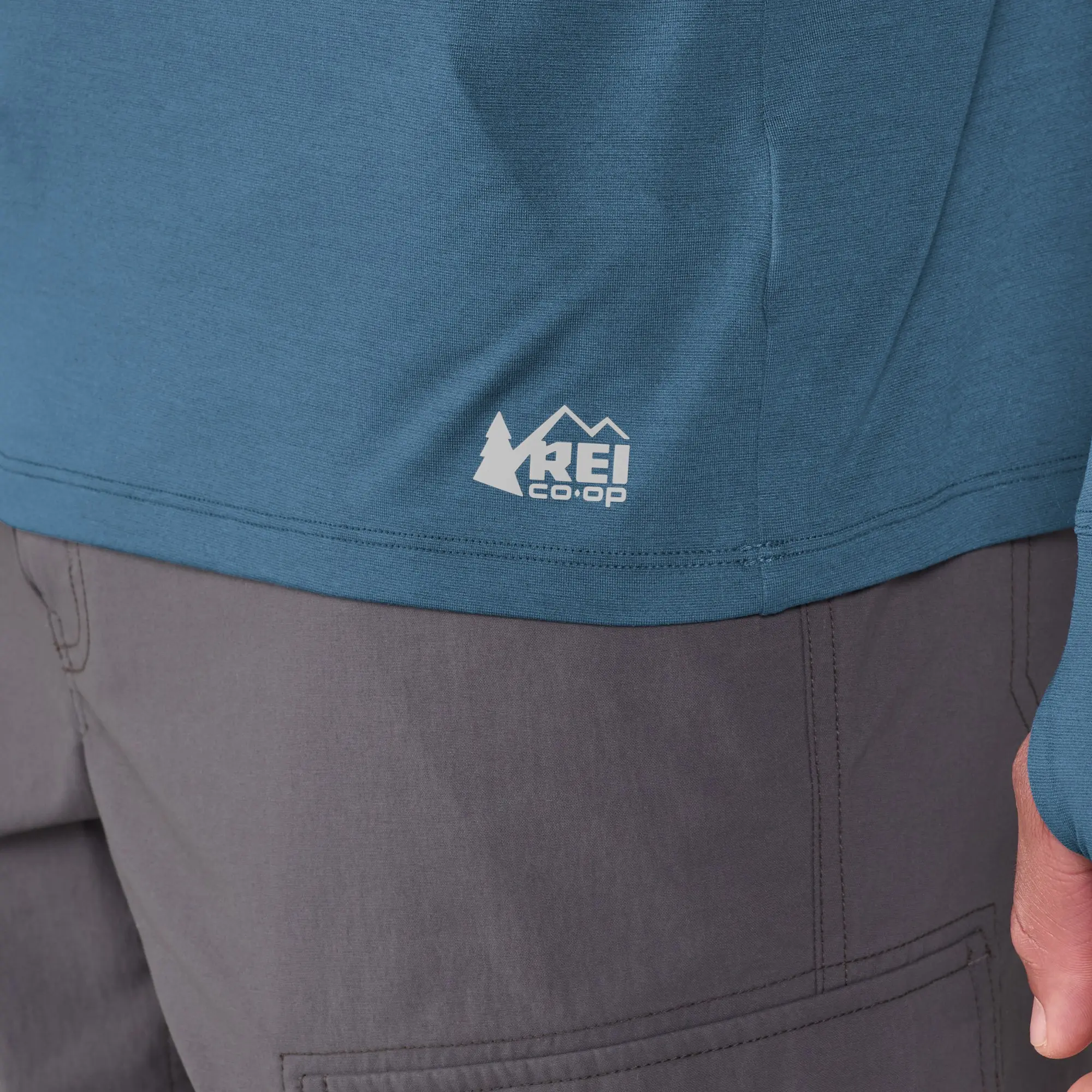 REI Co-op Men's Sahara Shade Hoodie - Long Sleeve Blue Outdoor