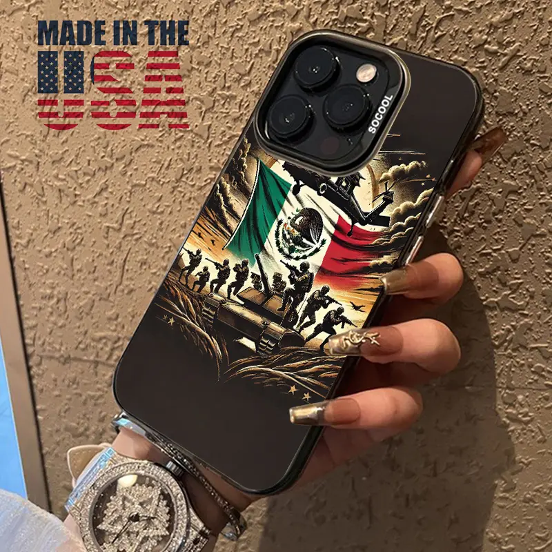 Mexican Heroes Day 1.2mm Soft Non-Slip Silicone & Durable PC Casing - Anti-Drop Shockproof Protective Cover with Raised Lips for iPhone 17 Pro Max,16 Plus,15,14,13,12,11,Air E Cellphone Smartphone Accessories