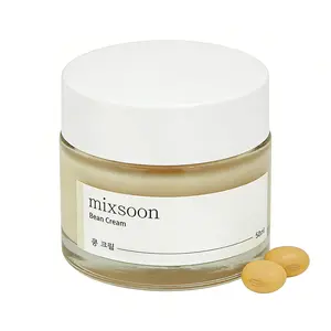 Mixsoon Bean Cream 50ml Korean Glass Skin Pore Sebum Care Non-Sticky Light Texture for All Skin Types Intensive Moisture Balances Oil & Moisture