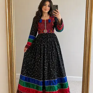 Elegant Afghan Dress – Traditional Embroidered Long Dress