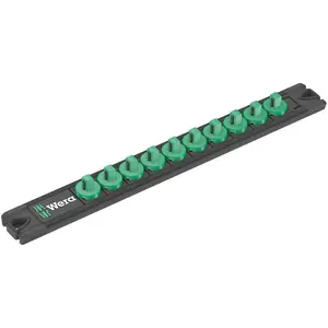 WERA 05136420001 9600 MAGNETIC SOCKET RAIL, 1/4", EMPTY, 30 X 270 MM