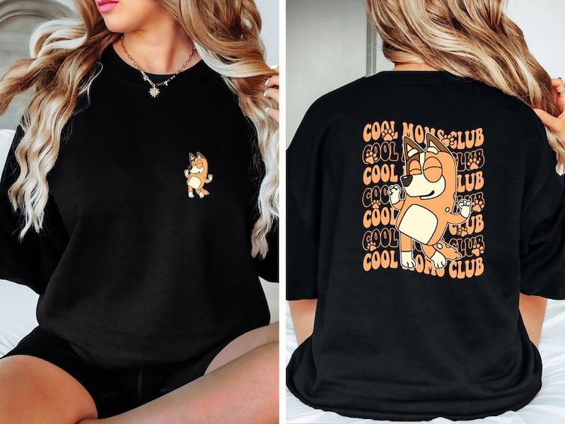 Blueyy Cool Mom Club T-Shirt, Blueyy Cool Aunt Shirt Blueyy Auntie Shirt, Blueyy Auntie Gift, Blueyy Trixie Sweatshirt, V Neck shirt, Aunt Trixie Cool Club Shirt, Blueyy Family Shirt