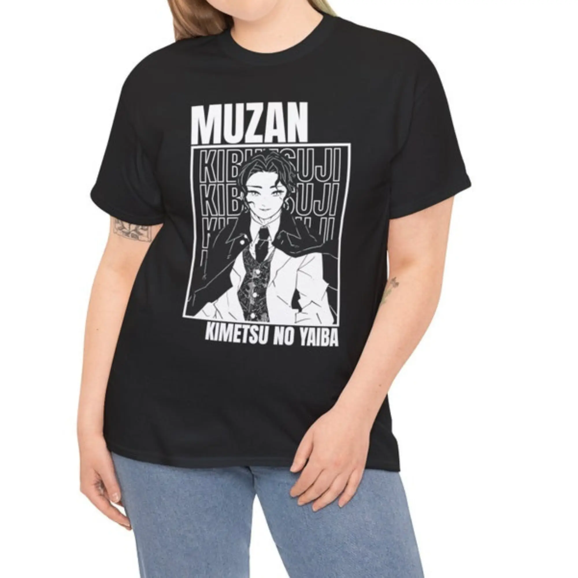 Muzan Kimetsu no Yaiba Demon Slayer Shirt Anime Graphic Tee, Unique Design Perfect for Gamers & Anime Fans 2024