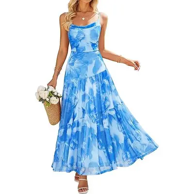 Extra Long Flowy Beach Dress - TikTok Shop