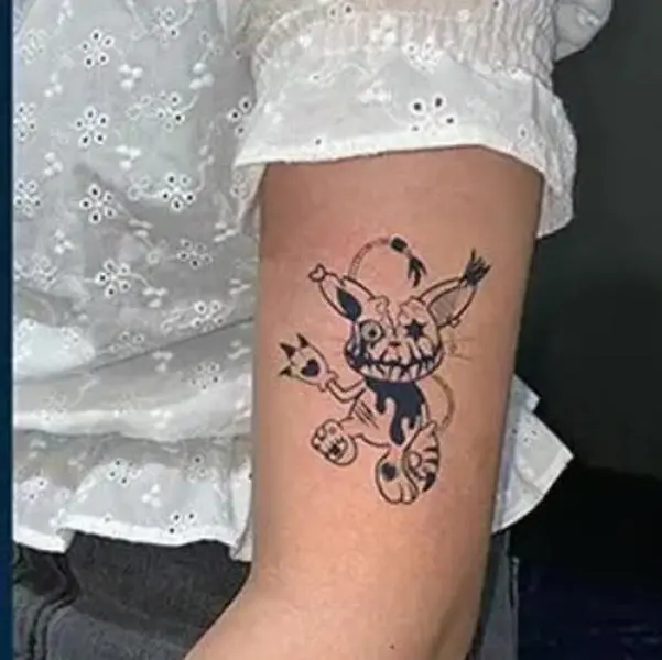 Semi-Permanent Tattoo -Lasting 1-2 Weeks trap bunny tattoo