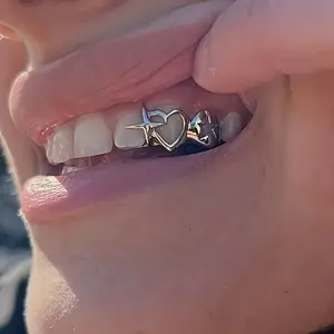 1pc November Birthstone Dental Grill Accessory - Hip-Hop Double-Layer Planet Teeth Jewelry Suitable for Men & Women, Year-Round Wearable Statement Teeth for Parties, Music Festivals, Christmas - Full Hollow-Out Dental Grill Piece