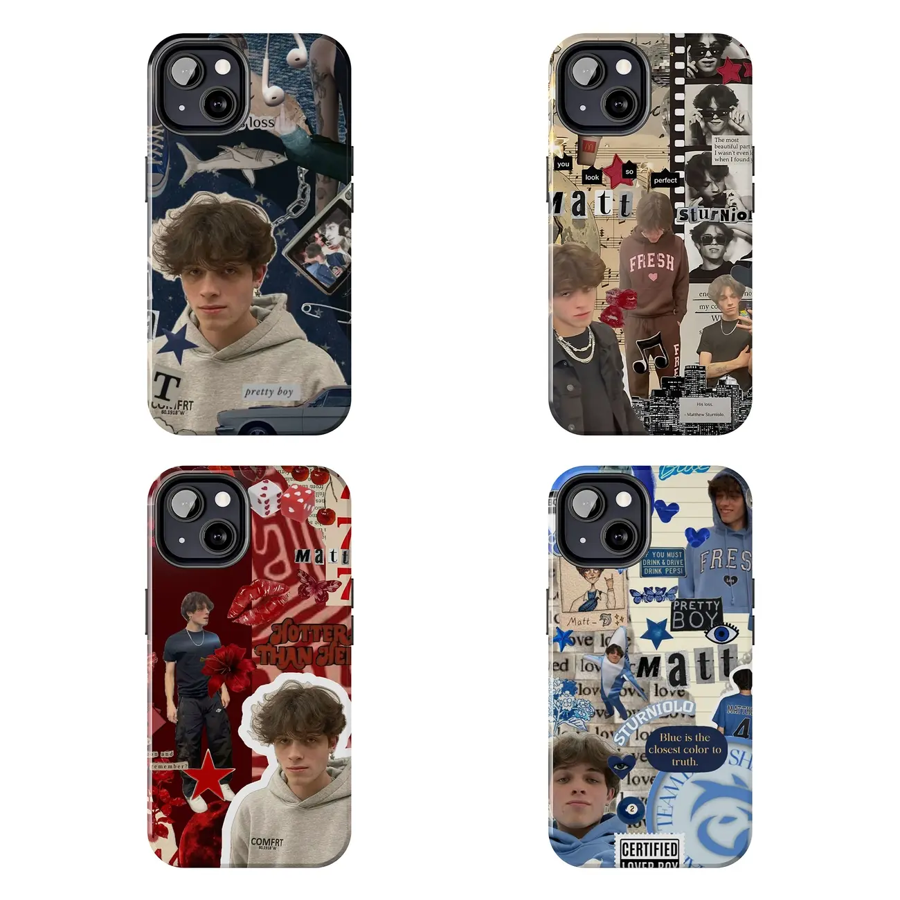 Matt Sturniolo Collage Phone Case Collection For iPhone/ Samsung/ Google Pixel Cover, Protection Phone, Accessory Durable, Gift For Friend