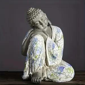 Handcrafted Cement Buddha Statue, Unique Garden Decor & Zen Ornament, Ideal for Home & Outdoor Spaces, Durable & Artistic Design