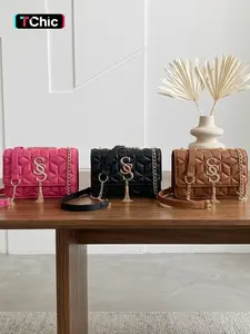 Women's Fashion PU Chain Hobo Crossbody Bag, Tassel Decor Mini Shoulder Bag, Casual Style for Shopping and Daily Use, All Seasons, Trendy Crossbody Bag, Fashionable Bags
