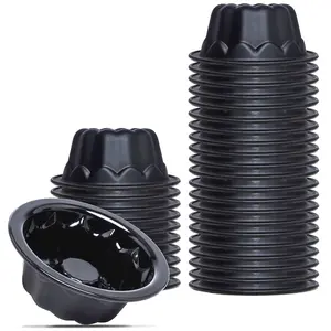 25-Pack 4 Inches Silicone Mini Cake Pans for Baking for Flan Molds - Reusable Cake Mold for Pumpkin Cake, Jelly, Brownies