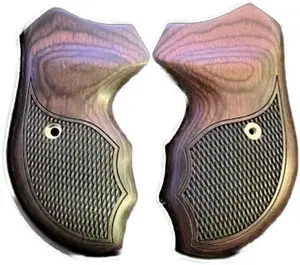 Replacement Grips for All Charter arms Rosewood wrap Around Checkered