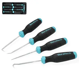 DURATECH  Hook and Pick Set, Offset, Straight, 90°Pick and Hook, Used for Auto and Electronics Maintenance Tools, with Storage Tray