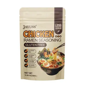 Ramen Seasoning Less Sodium Chicken Instant Ramen Seasoning Powder 10.58 Oz Gluten Free, NonGmo, No MSG Premium Instant Noodle Soup Powder 300G