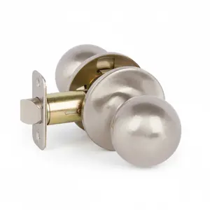 Ashland Passage Door Knob, Satin Nickel