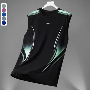Dynamic Gradient Flame Printed Muscle Tank - Performance Activewear Ideal for Gym & Stylish Sets