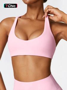 women's solid wireless sports bra, breathable comfortable sports bra, gym clothes, pickleball tennis bras, ladies sportswear for indoor outdoor wear, sports bra for women, workout clothes women, activewear