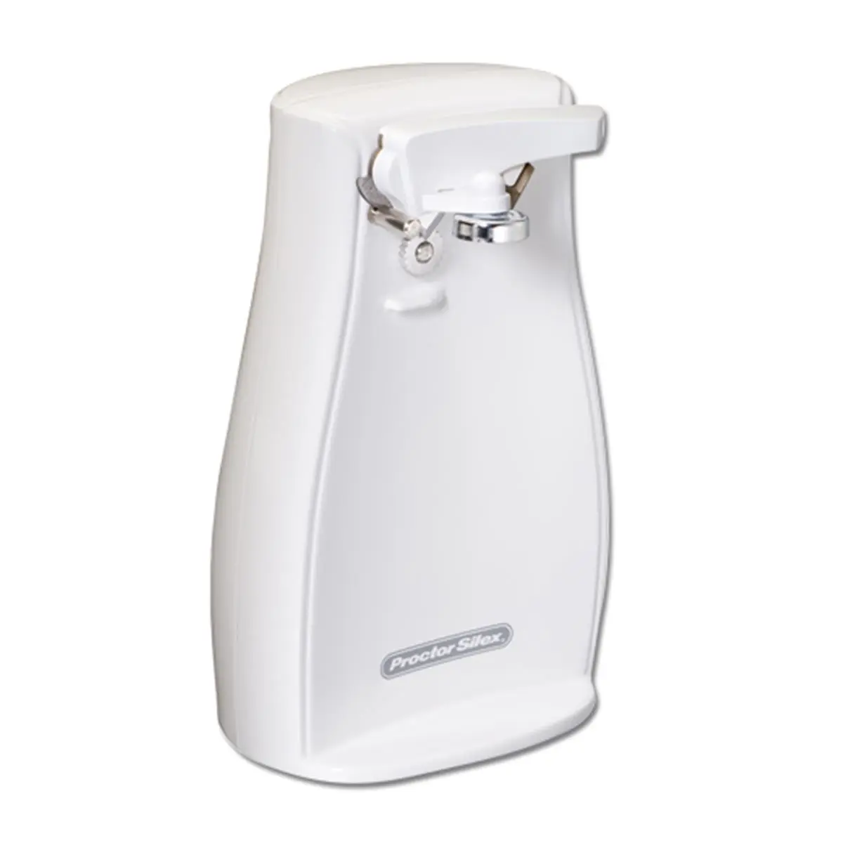 PROCTOR SILEX Automatic Electric Can Opener with Cord Storage, Twist-Off Cutting Lever