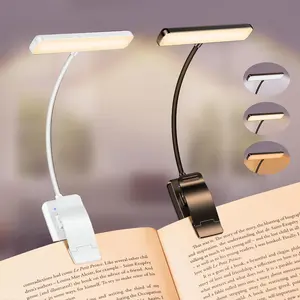 1pc Rechargeable 24-LED Clip-On Book Light, Reading Lamp for Bed and Study, Eye-Friendly Light with 3 Color Modes and 5 Brightness Levels, Portable for Book Lovers, Great Gift outdoorfun