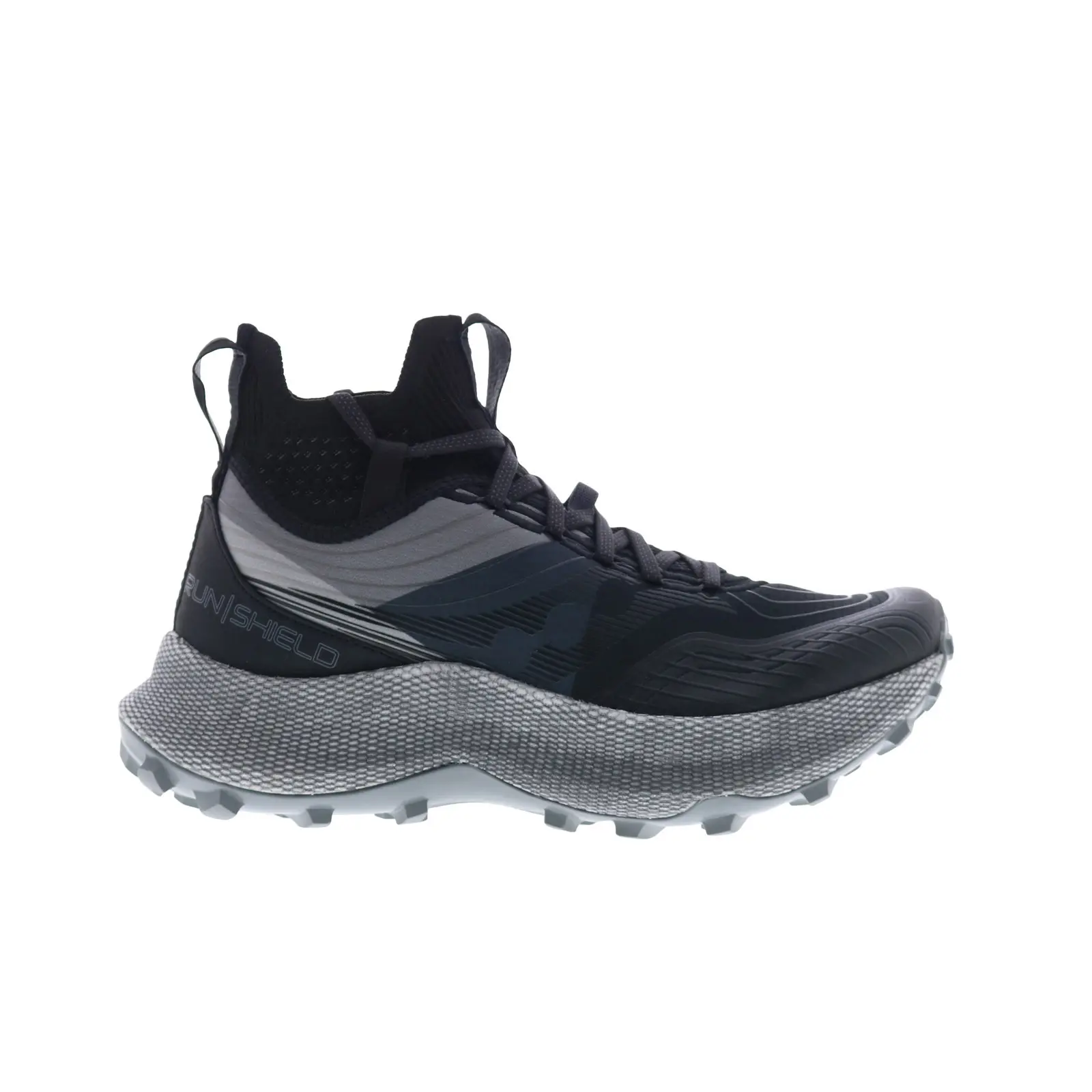 Saucony Endorphin Trail Mid Runshield Womens Black Athletic Hiking Shoes