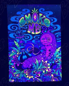 Blacklight Poster | UV Reactive Poster of Feed Your Head