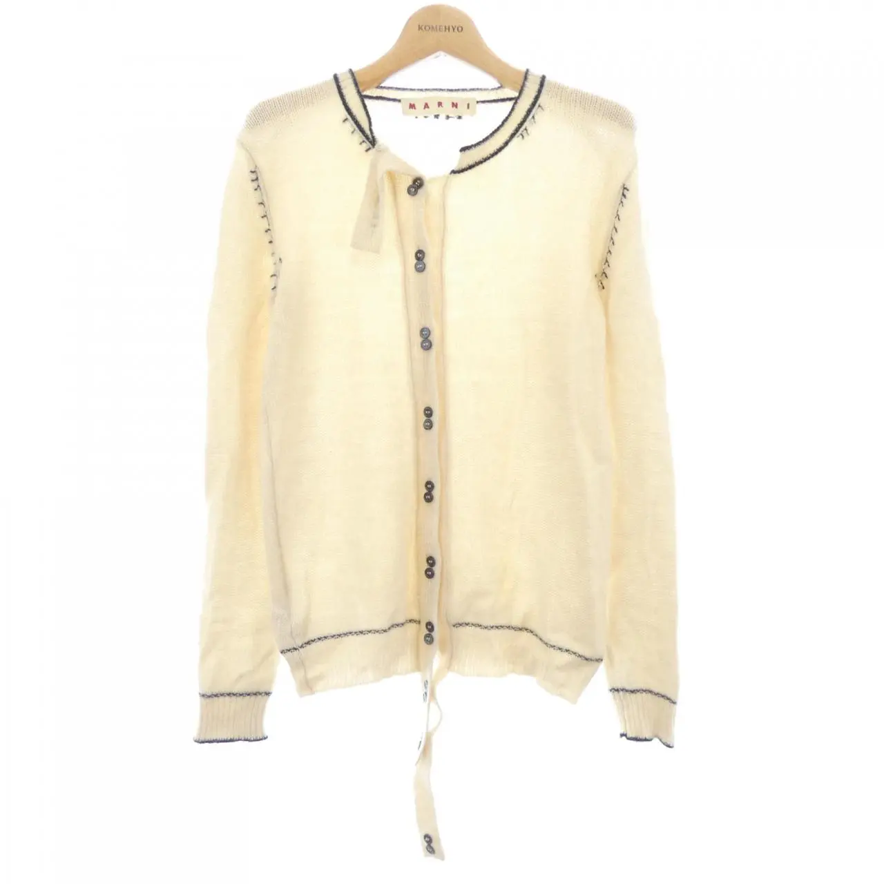 Pre-owned MARNI Cashmere Small Leather Goods Cardigan