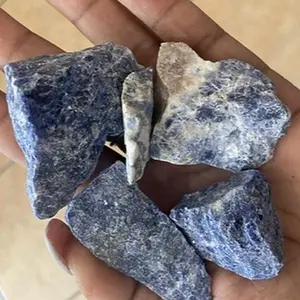 Raw Sodalite - Natural Mineral with Blue and Gray Coloration, Ideal for Various Applications