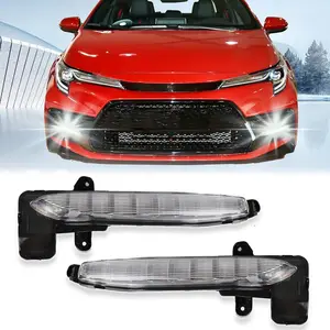 Front bumper fog light cover replacement parts for Toyota Corolla 2020-2022 SE XSE Hybrid models, 2 pieces