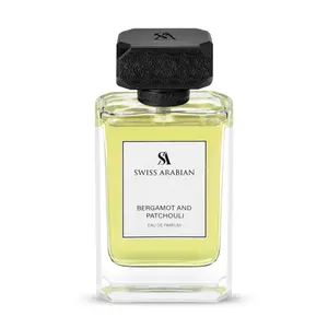 Swiss Arabian Bergamot and Patchouli Eau de Parfum for Men – Intense Fragrance with Musk, Citrus, and Floral Notes, Long-Lasting Scent with a Bold & Alluring