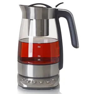 VelociTEA Automatic Electric Tea Maker with Ideal Time and Temperature Settings - Makes 8-40 oz of Tea. Infuser Dishwasher-safe. UL STD 1082 & ETL Listed. 110V, 1500W