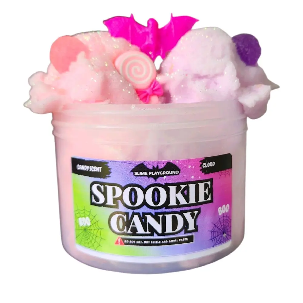 Spooky Candy Cloud Slime + Surprise Squishy - Non-Sticky - Sensory Play