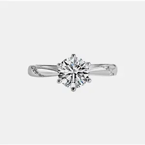 【12】Classical Synthetic Moissanite Ring – Timeless and Elegant Choice for Any Occasion springtok springtok