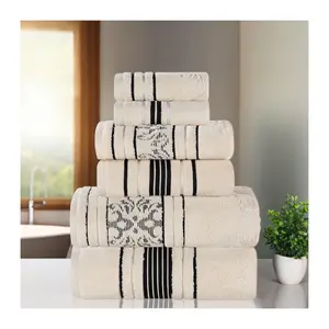 Superior 6pc Sadie Zero Twist Cotton Absorbentowel Set