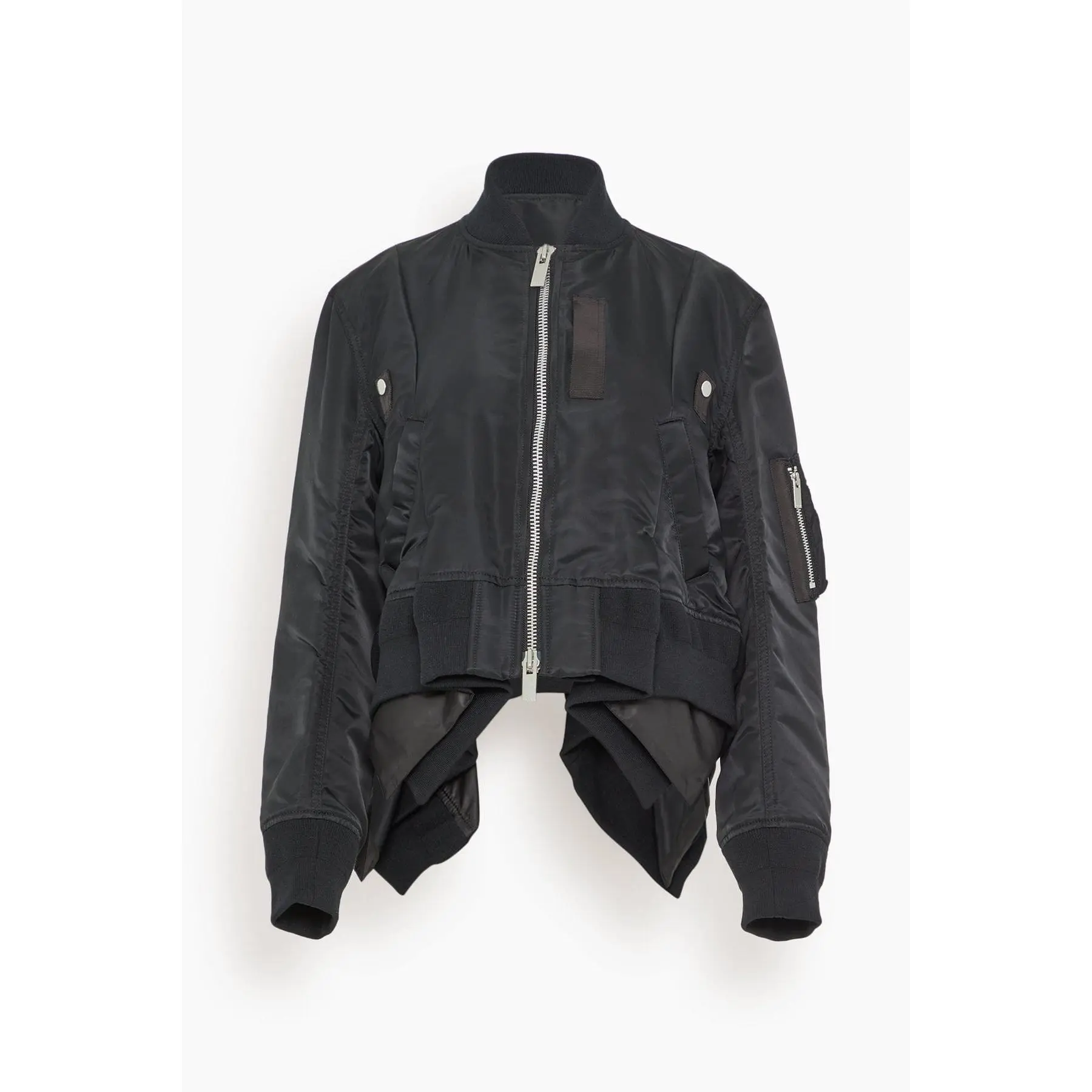 Nylon Twill Blouson in Black